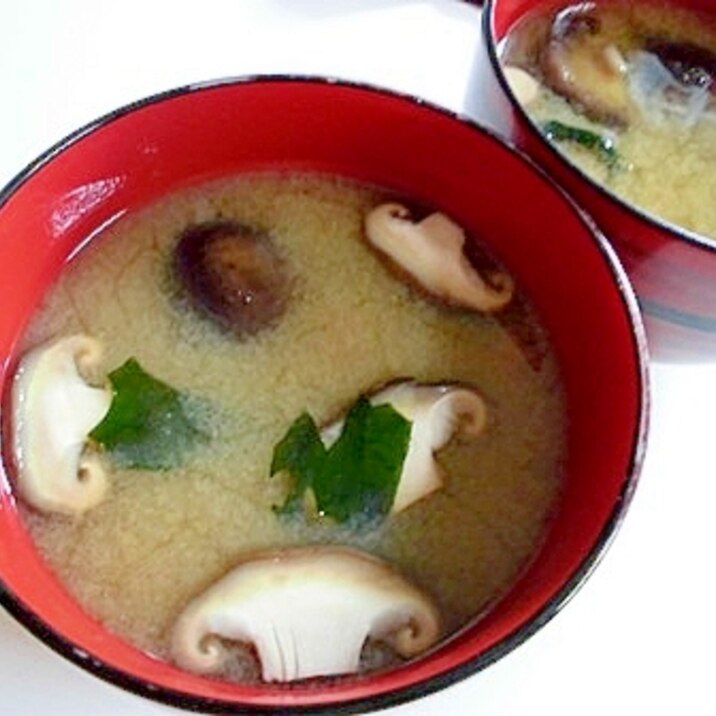 椎茸とわかめの味噌汁 レシピ 作り方 By V るん 0394 楽天レシピ 椎茸とわかめの味噌汁 レシピ 作り方 By V るん 0394 楽天レシピ